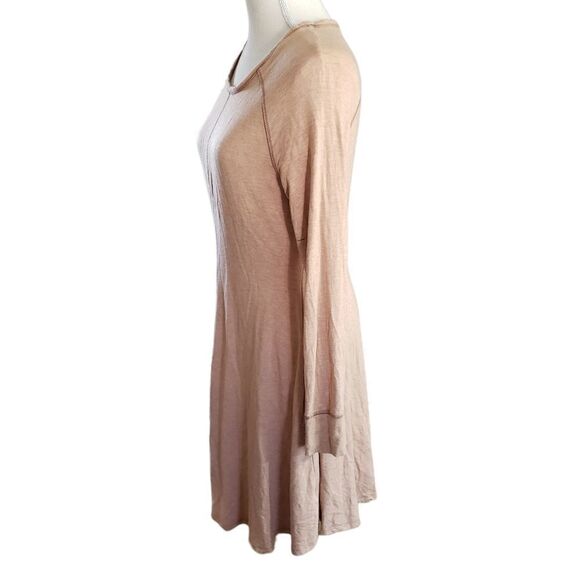 PHILOSOPHY Jersey Knit Fit & Flare Dress in Heathered Tan MEDIUM - Picture 2 of 15